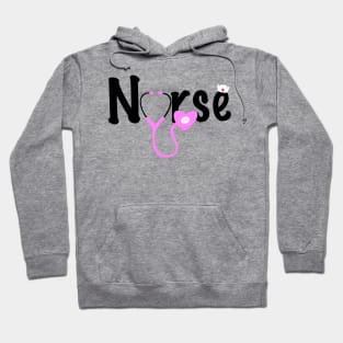 ER Nurse Life Stethoscope Heart Love Gift Hoodie